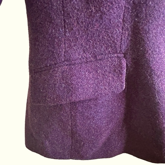 Talbots Wool Blazer Size 12 Plum - Picture 7 of 16
